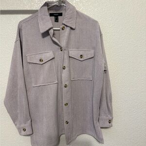 Forever 21 Women's Light Purple Textured Cardigan